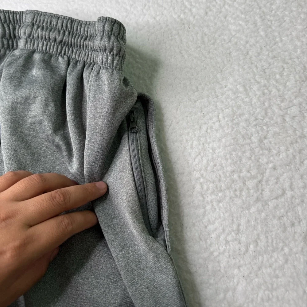Nike Unisex Kids Grey Fleeced Sweatpants S Casual Loungewear Comfort‎ Activewear
